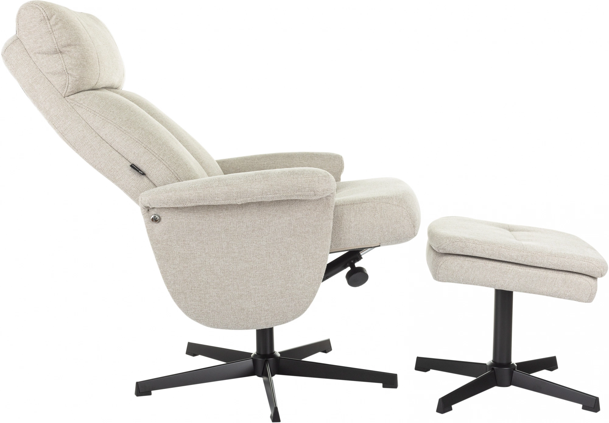 Кресло Бюрократ _Baron, обивка: ткань, цвет: бежевый, каркас: металл (_baron/beige) от магазина Buro.store