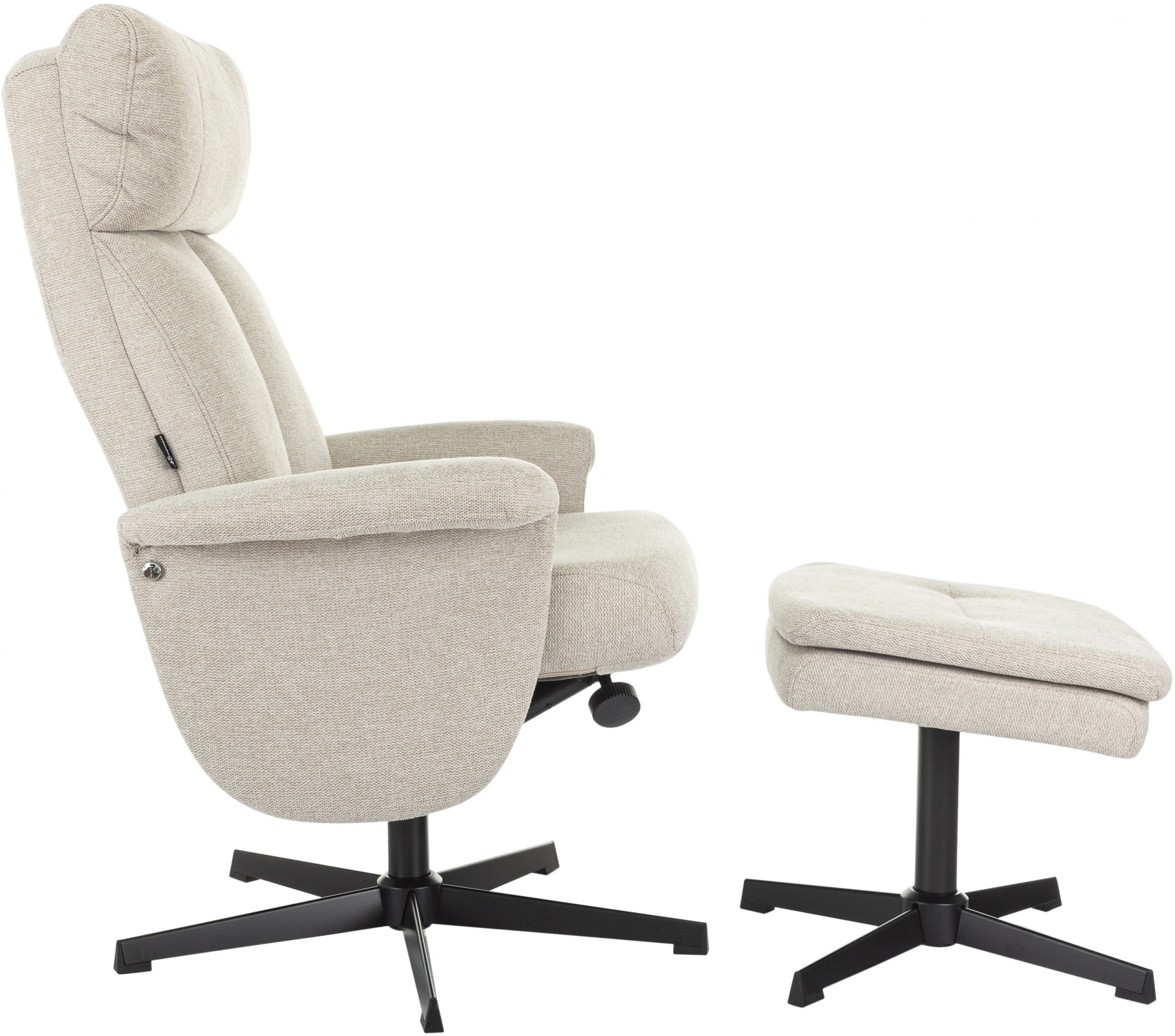 Кресло Бюрократ _Baron, обивка: ткань, цвет: бежевый, каркас: металл (_baron/beige) от магазина Buro.store