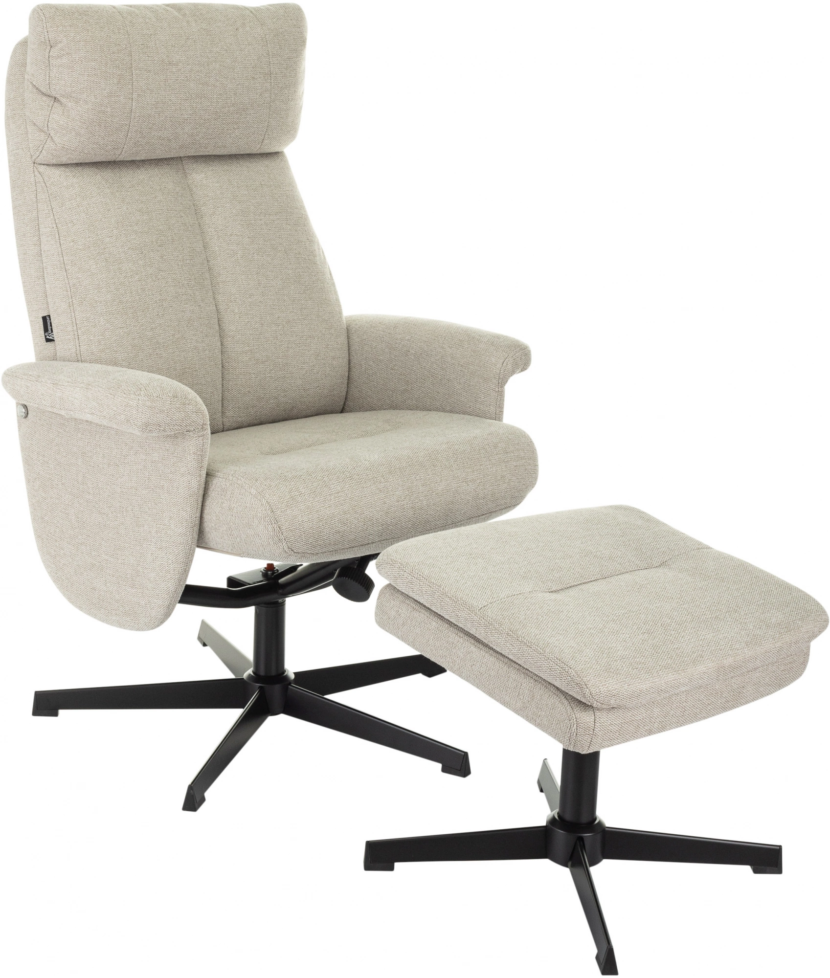 Кресло Бюрократ _Baron, обивка: ткань, цвет: бежевый, каркас: металл (_baron/beige) от магазина Buro.store