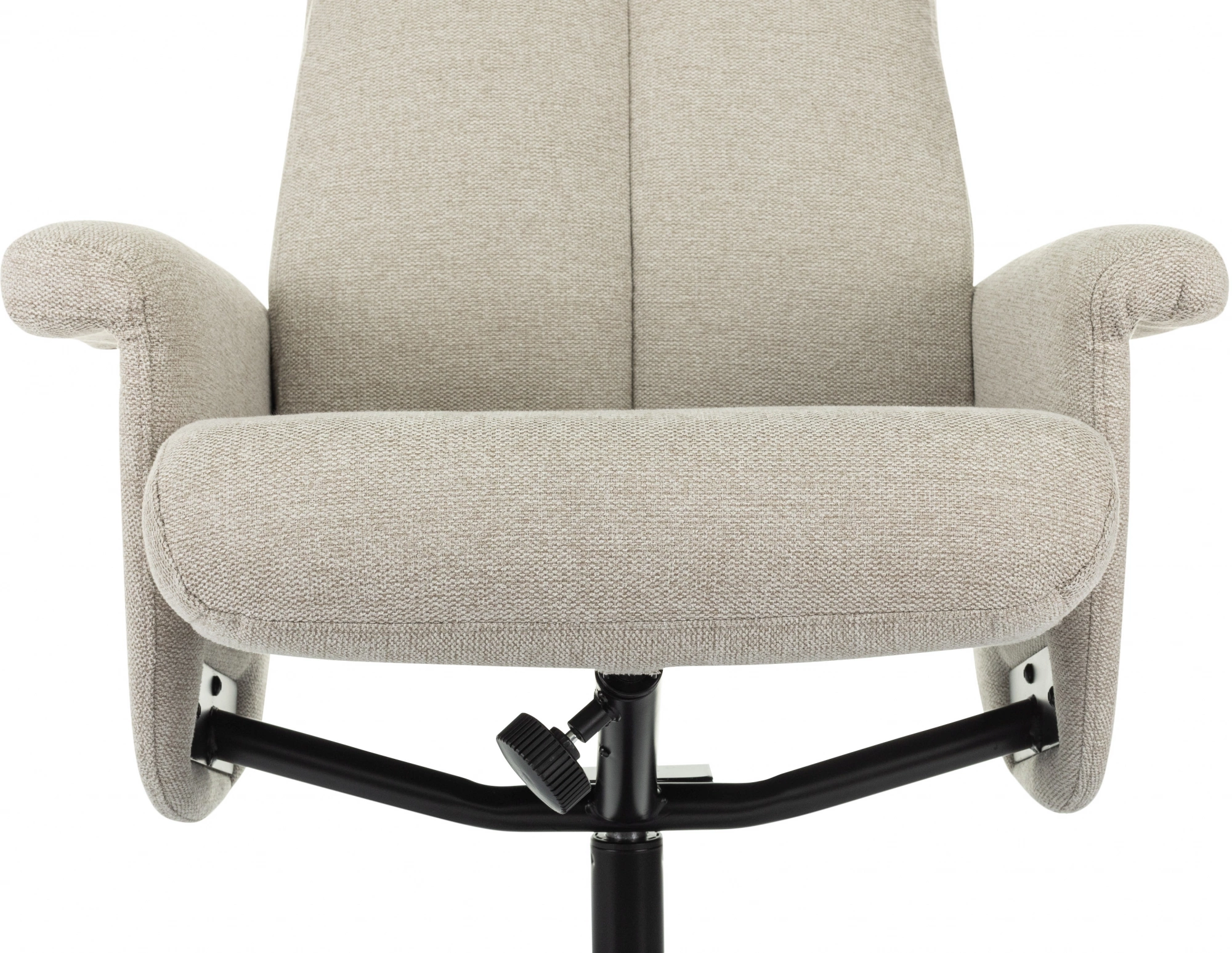 Кресло Бюрократ _Baron, обивка: ткань, цвет: бежевый, каркас: металл (_baron/beige) от магазина Buro.store