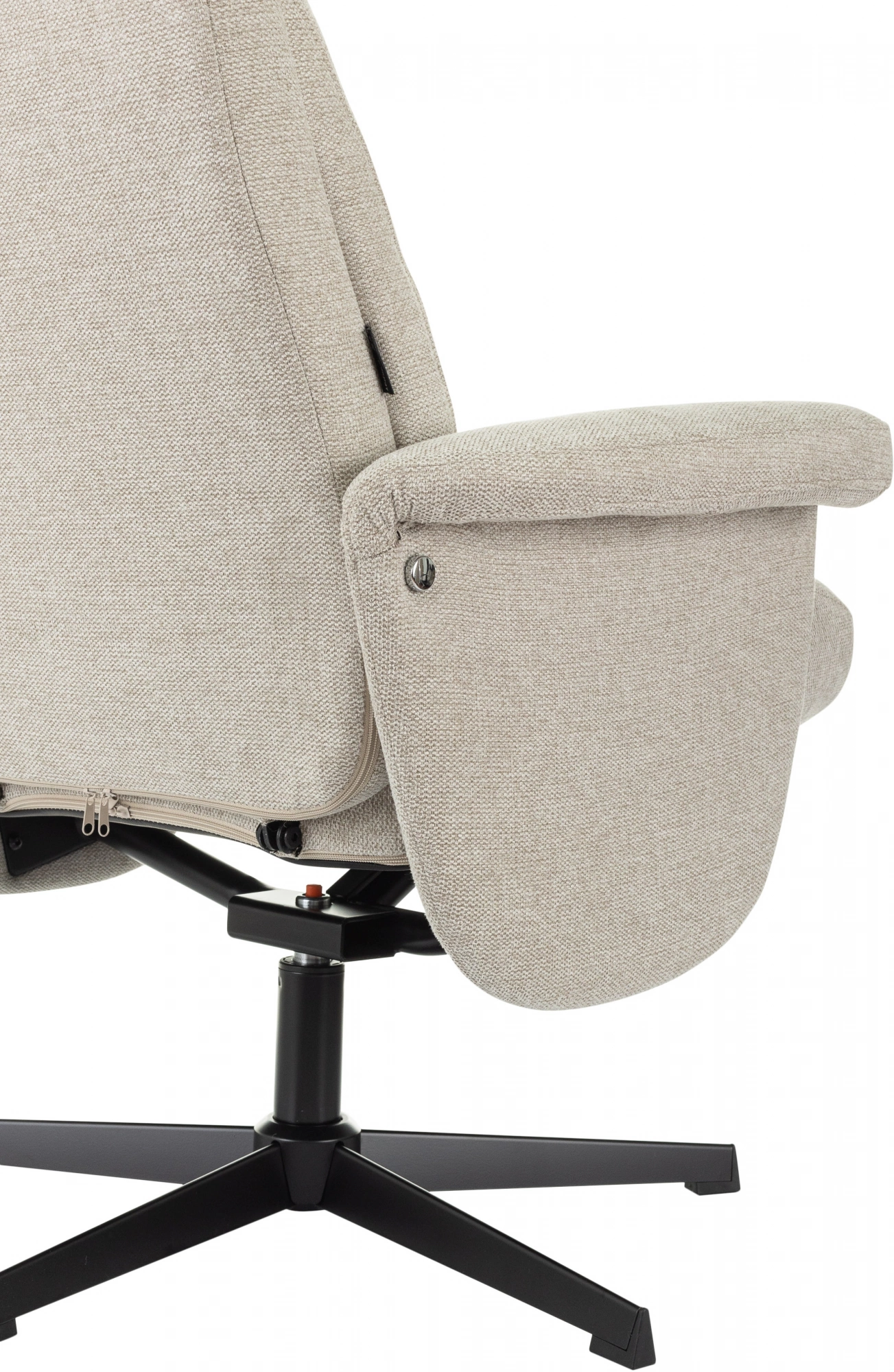 Кресло Бюрократ _Baron, обивка: ткань, цвет: бежевый, каркас: металл (_baron/beige) от магазина Buro.store