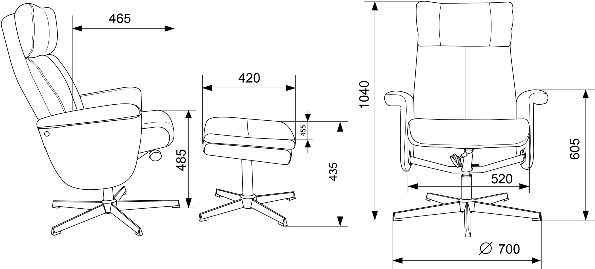 Кресло Бюрократ _Baron, обивка: ткань, цвет: бежевый, каркас: металл (_baron/beige) от магазина Buro.store
