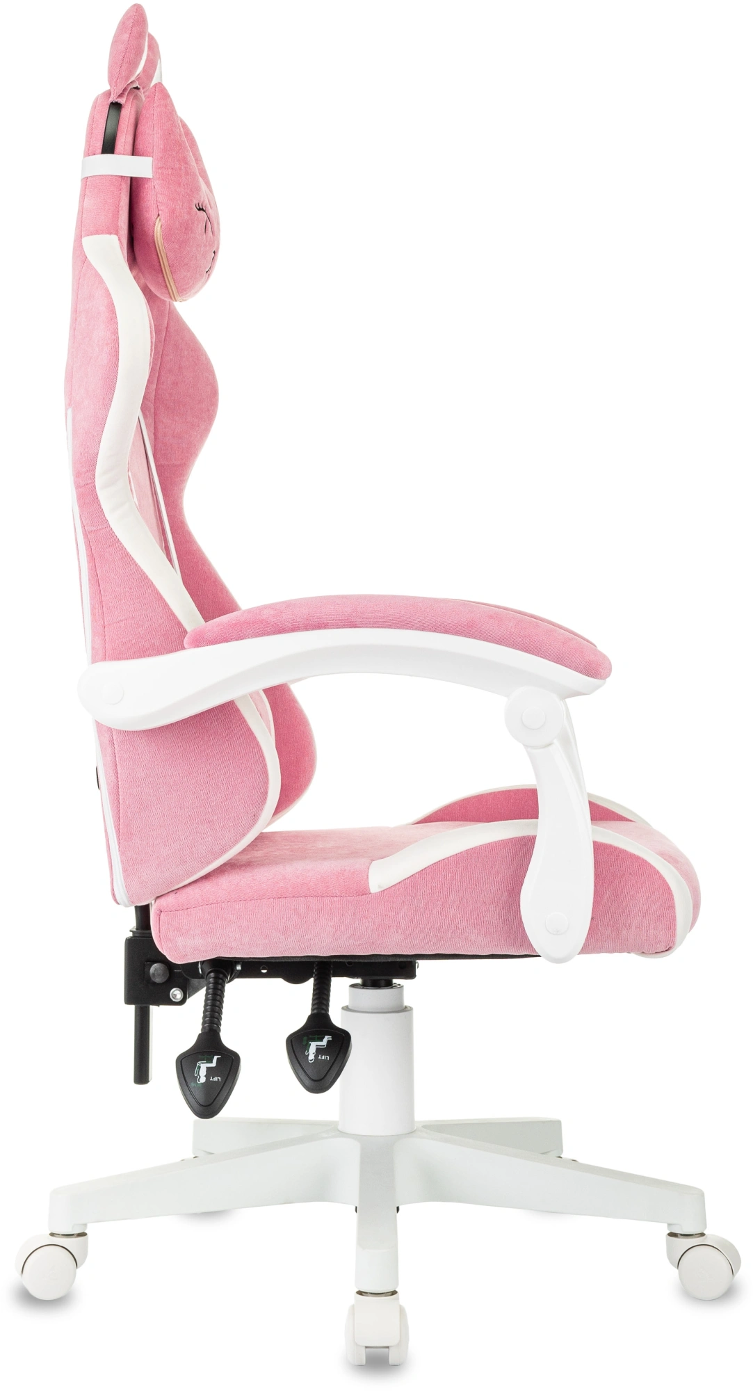 Кресло игровое Knight Kitty W, обивка: ткань, цвет: розовый/молочный (KNIGHT KITTY W PINK) от магазина Buro.store