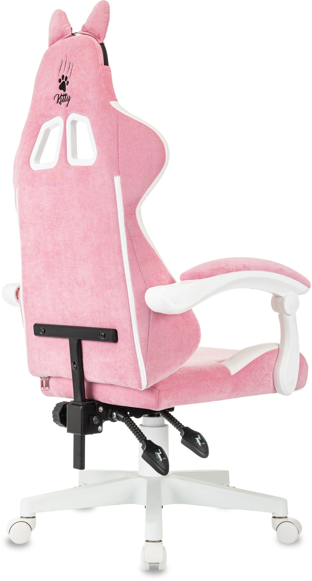 Кресло игровое Knight Kitty W, обивка: ткань, цвет: розовый/молочный (KNIGHT KITTY W PINK) от магазина Buro.store