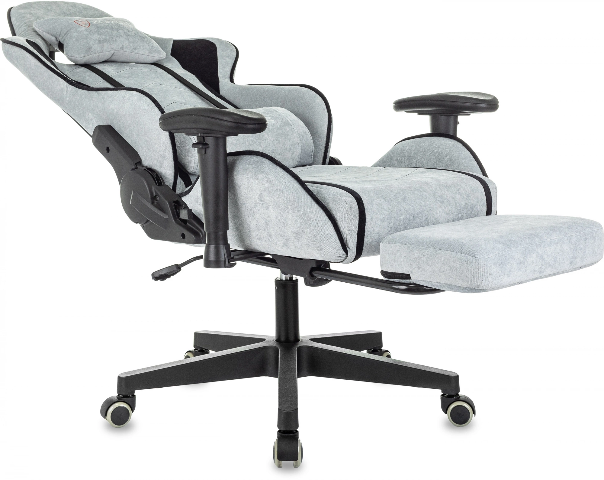 Кресло игровое Zombie Drift/F, обивка: ткань, цвет: серо-голубой/черный (ZOMBIE DRIFT/F GBL) от магазина Buro.store