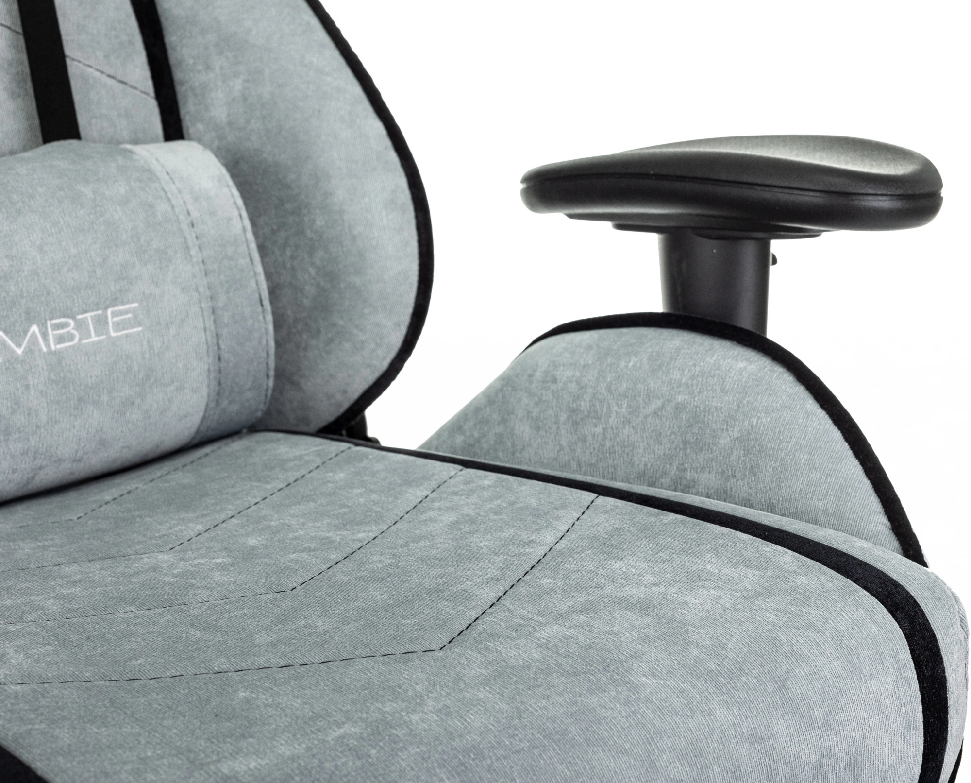 Кресло игровое Zombie Drift/F, обивка: ткань, цвет: серо-голубой/черный (ZOMBIE DRIFT/F GBL) от магазина Buro.store