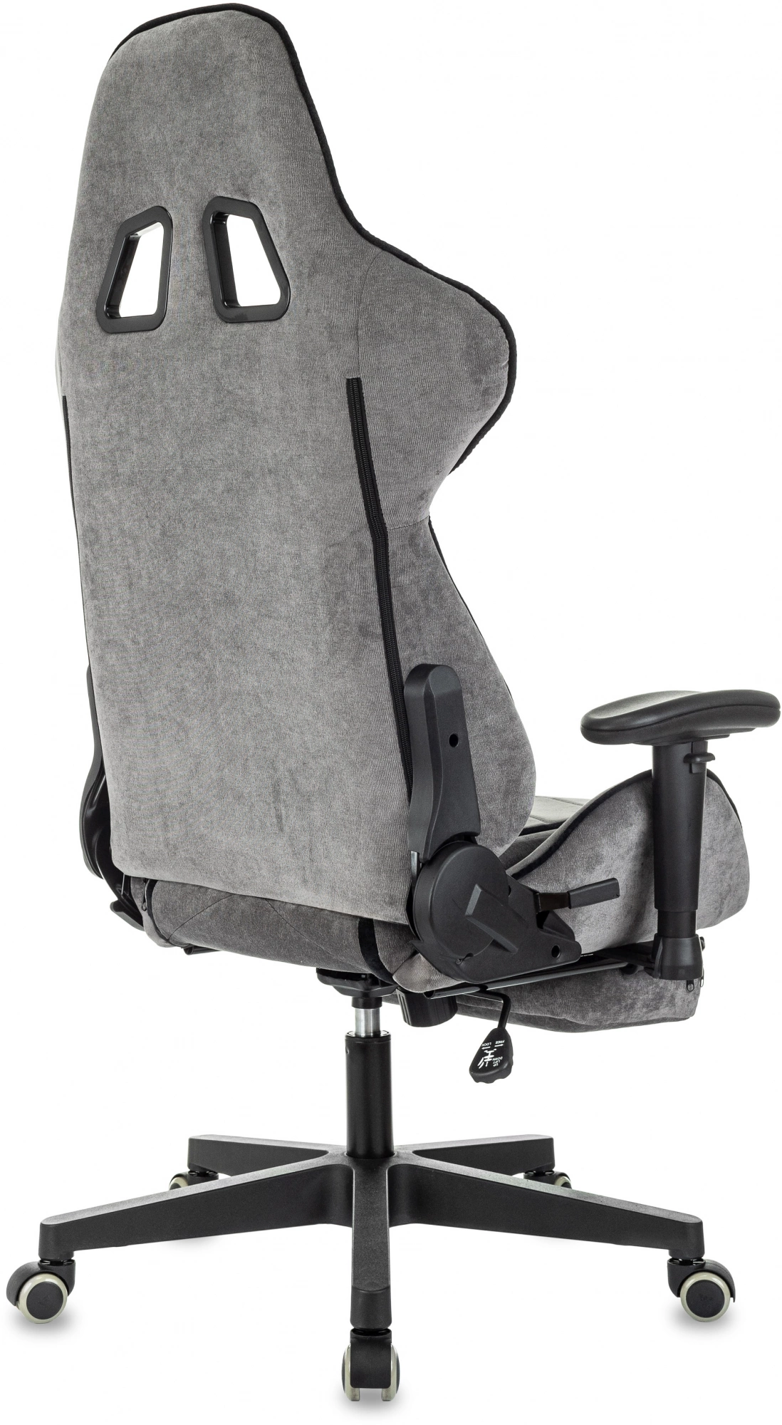 Кресло игровое Zombie Drift/F, обивка: ткань, цвет: серый/черный (ZOMBIE DRIFT/F GR) от магазина Buro.store