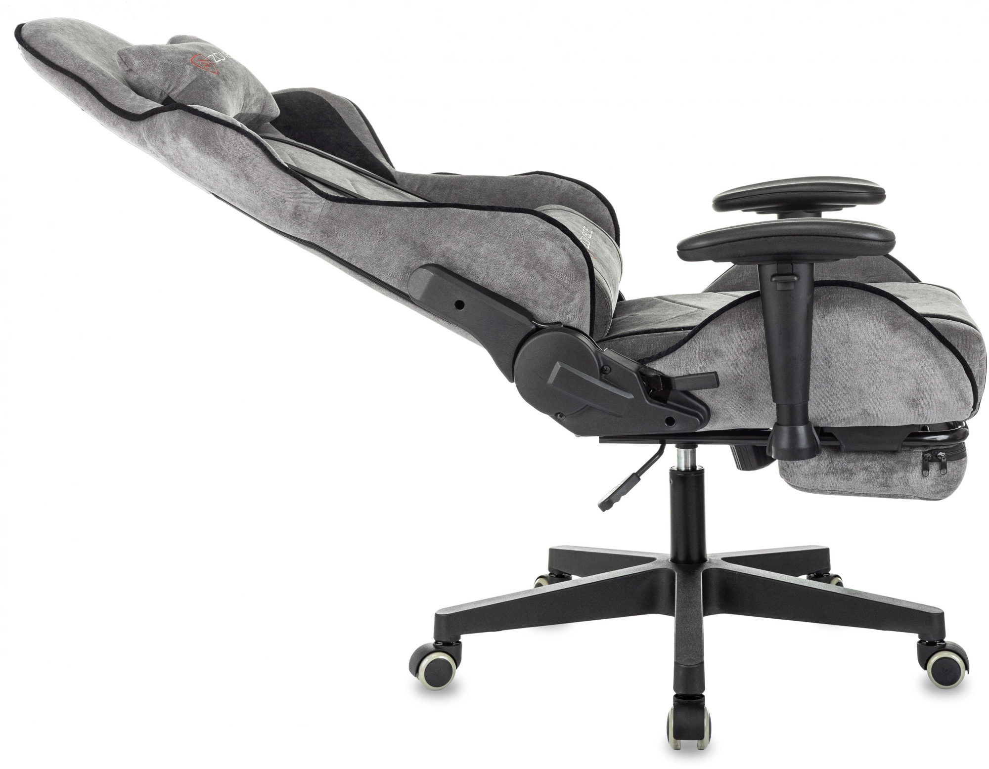 Кресло игровое Zombie Drift/F, обивка: ткань, цвет: серый/черный (ZOMBIE DRIFT/F GR) от магазина Buro.store