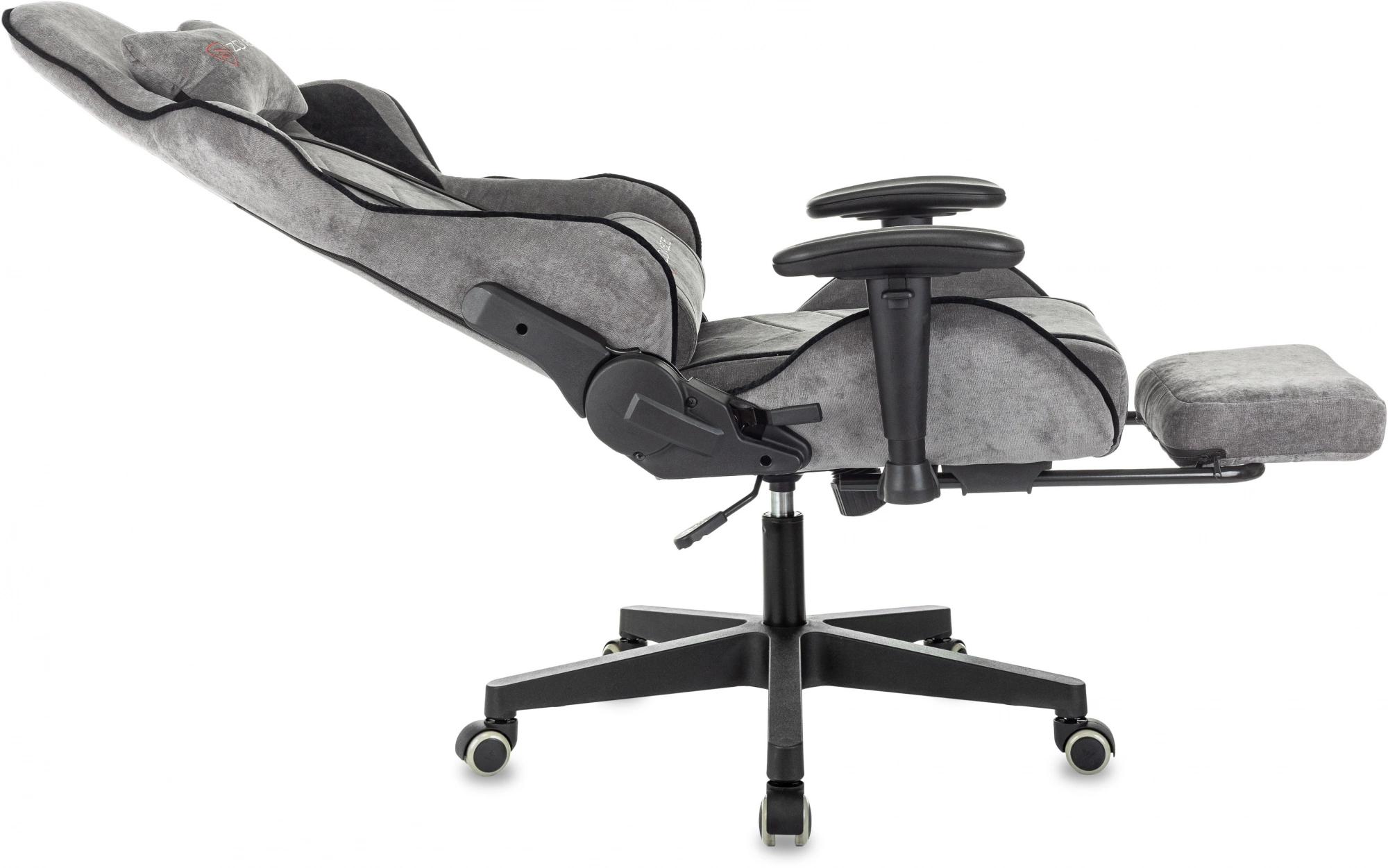 Кресло игровое Zombie Drift/F, обивка: ткань, цвет: серый/черный (ZOMBIE DRIFT/F GR) от магазина Buro.store