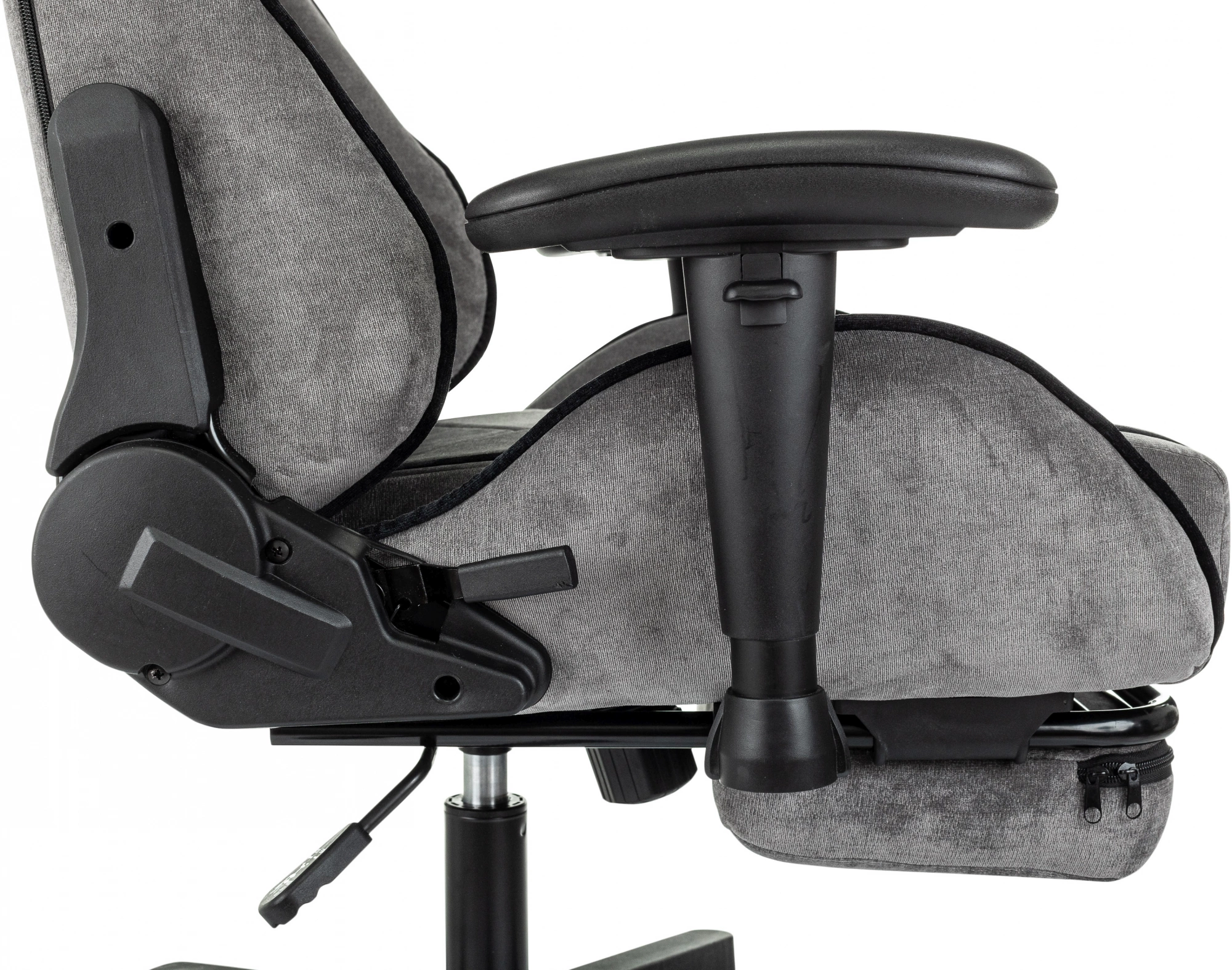 Кресло игровое Zombie Drift/F, обивка: ткань, цвет: серый/черный (ZOMBIE DRIFT/F GR) от магазина Buro.store