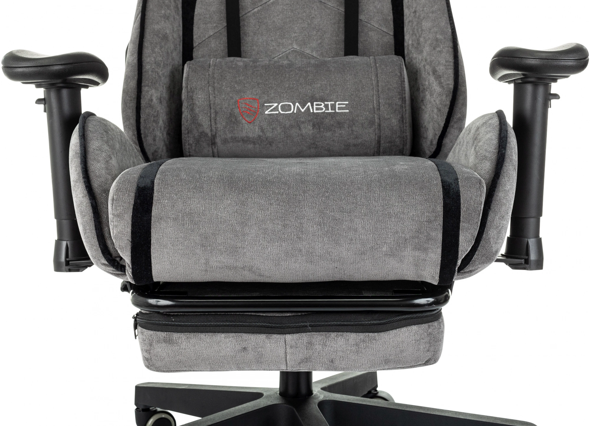 Кресло игровое Zombie Drift/F, обивка: ткань, цвет: серый/черный (ZOMBIE DRIFT/F GR) от магазина Buro.store
