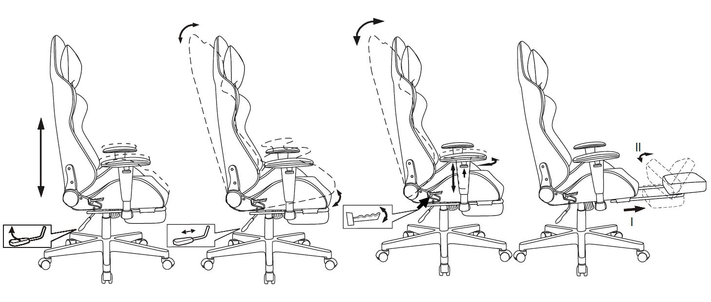 Кресло игровое Zombie Drift/F, обивка: ткань, цвет: серый/черный (ZOMBIE DRIFT/F GR) от магазина Buro.store