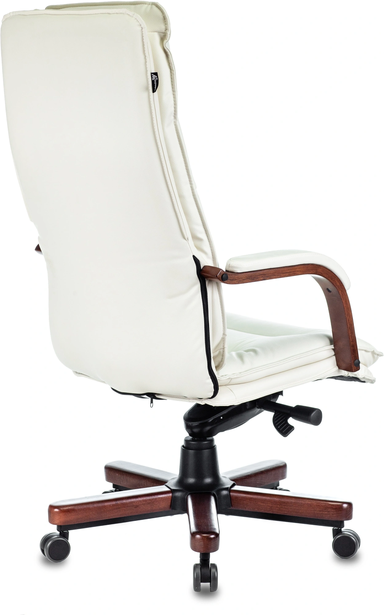 Кресло руководителя Бюрократ T-9927Walnut, обивка: кожа, цвет: слоновая кость (T-9927WALNUT/IV-LTHR) от магазина Buro.store