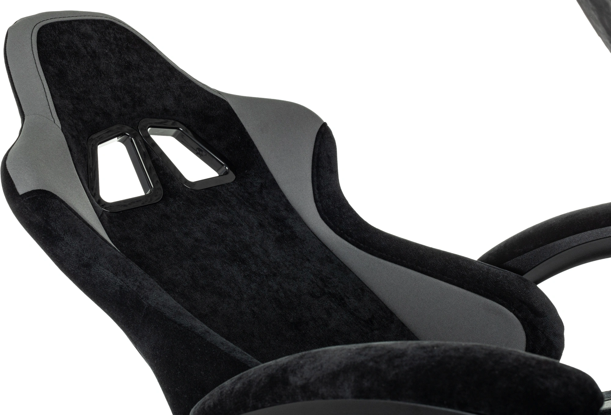 Кресло игровое Knight Custom/F, обивка: ткань, цвет: черный/серый (KNIGHT CUSTOM/F B) от магазина Buro.store