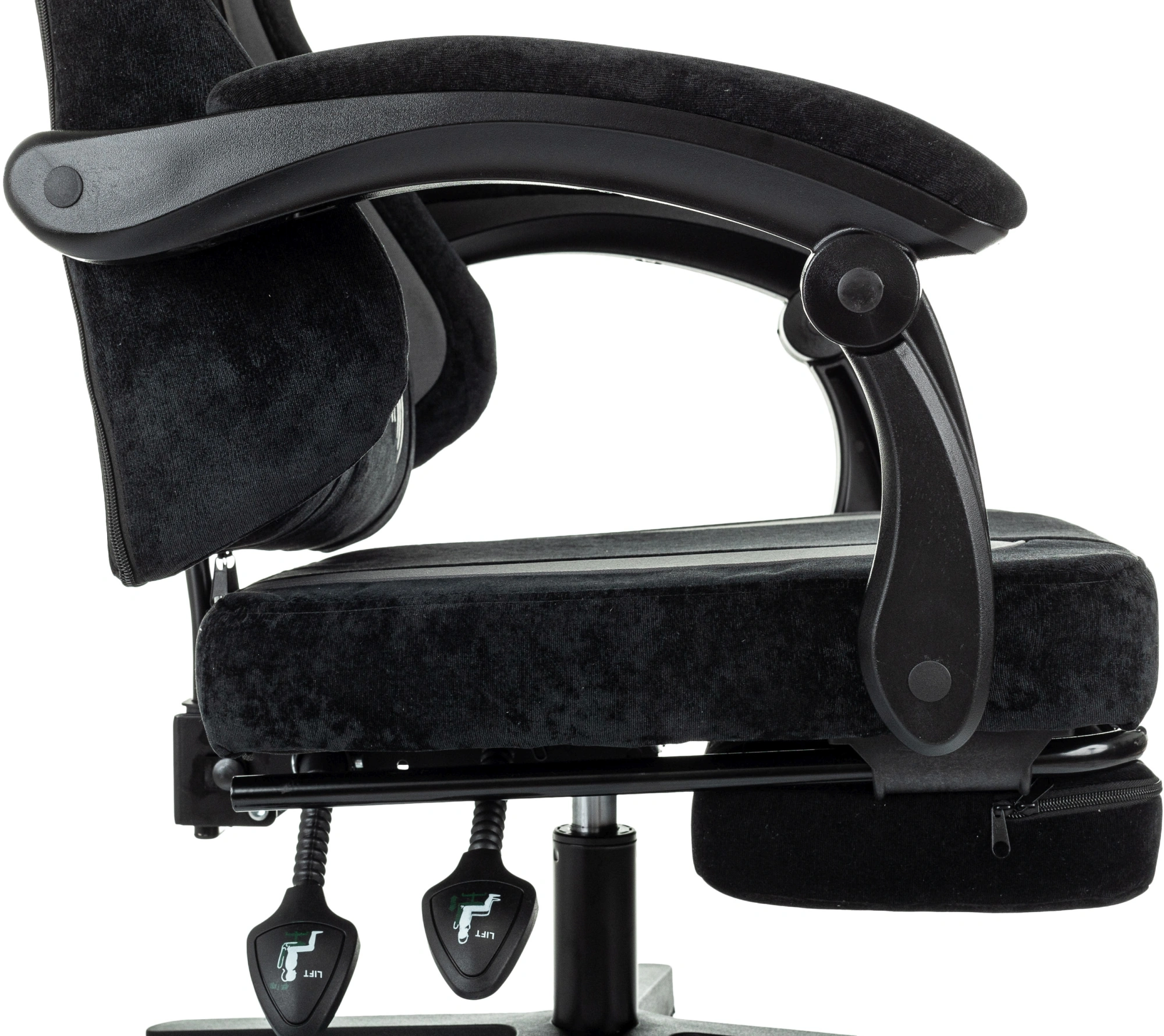 Кресло игровое Knight Custom/F, обивка: ткань, цвет: черный/серый (KNIGHT CUSTOM/F B) от магазина Buro.store