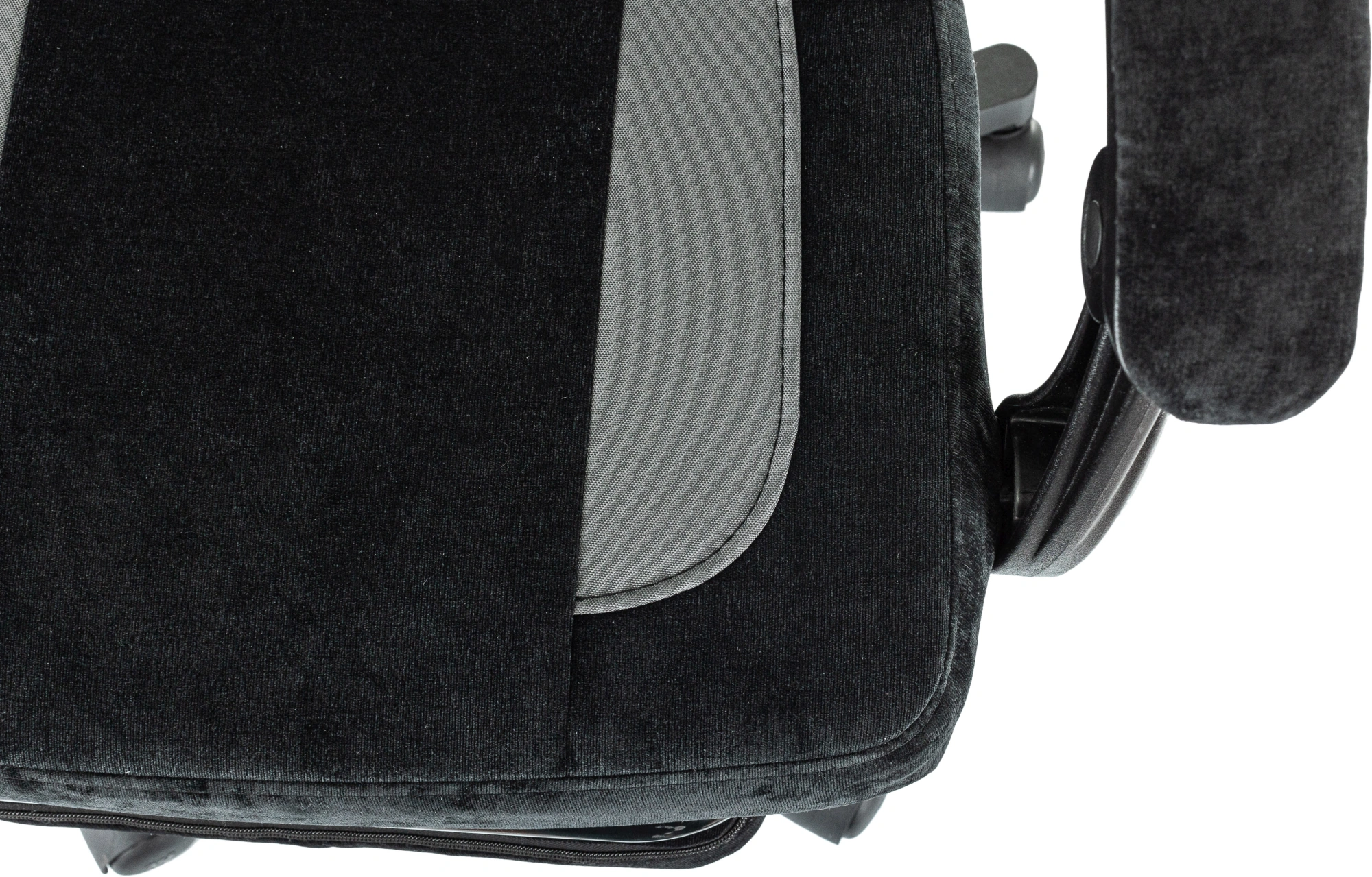 Кресло игровое Knight Custom/F, обивка: ткань, цвет: черный/серый (KNIGHT CUSTOM/F B) от магазина Buro.store