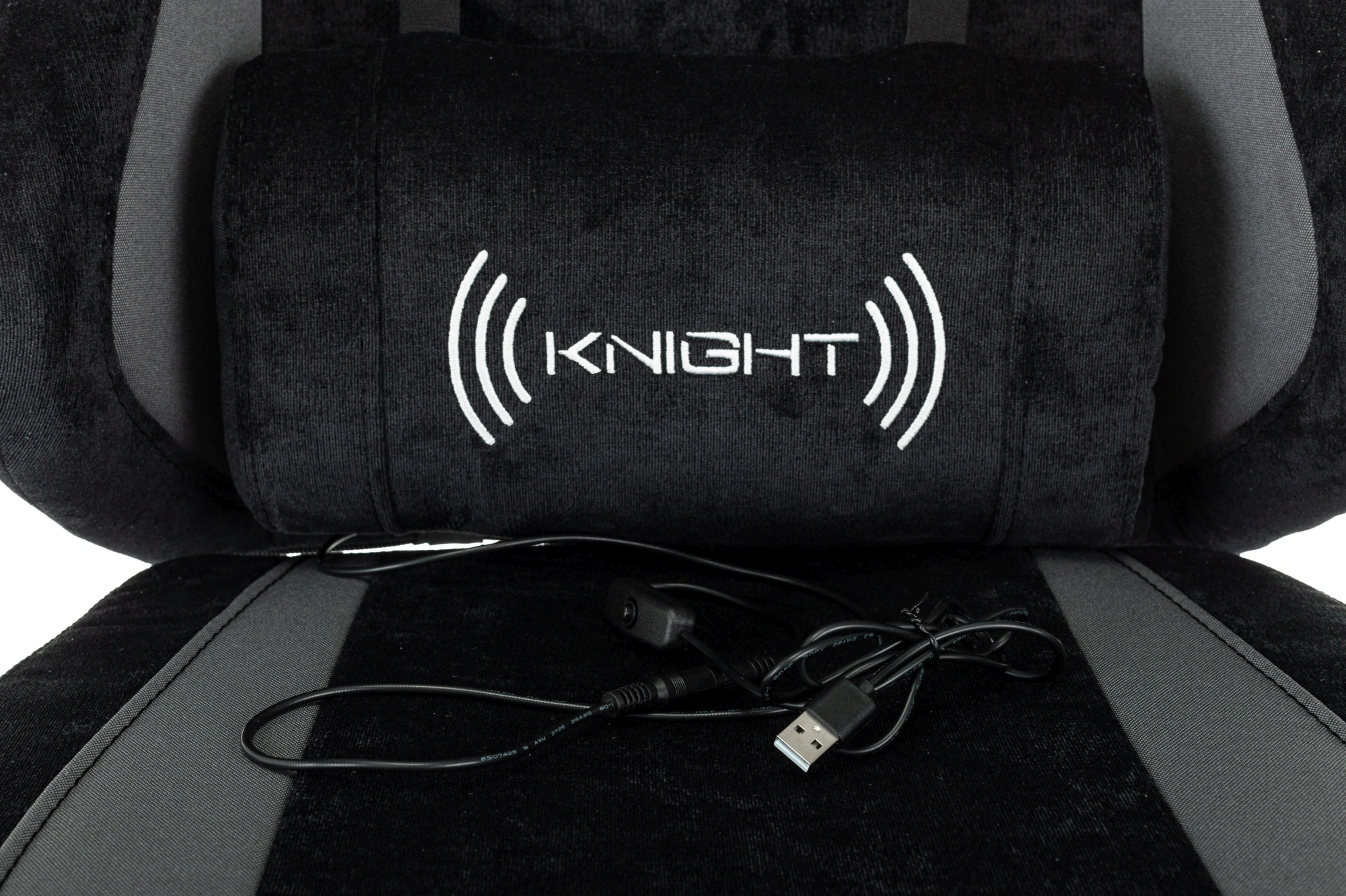 Кресло игровое Knight Custom/F, обивка: ткань, цвет: черный/серый (KNIGHT CUSTOM/F B) от магазина Buro.store