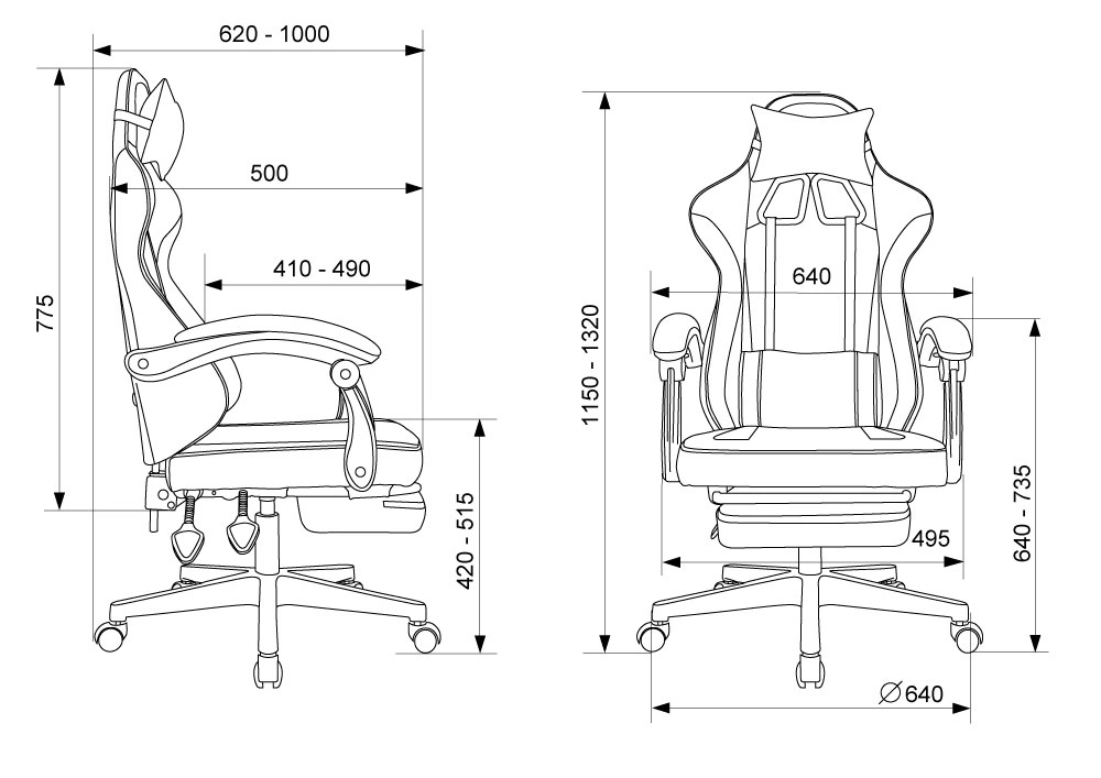 Кресло игровое Knight Custom/F, обивка: ткань, цвет: черный/серый (KNIGHT CUSTOM/F B) от магазина Buro.store