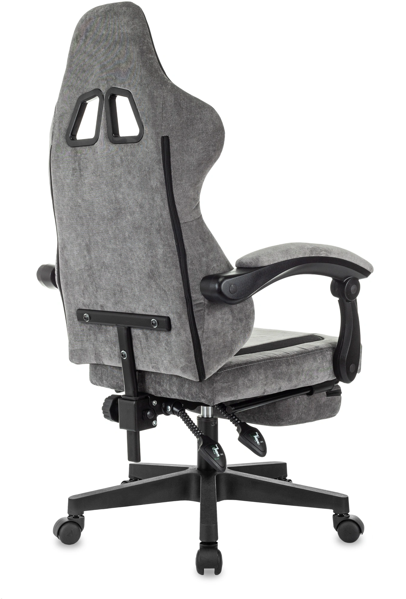 Кресло игровое Knight Custom/F, обивка: ткань, цвет: серый/черный (KNIGHT CUSTOM/F GR) от магазина Buro.store