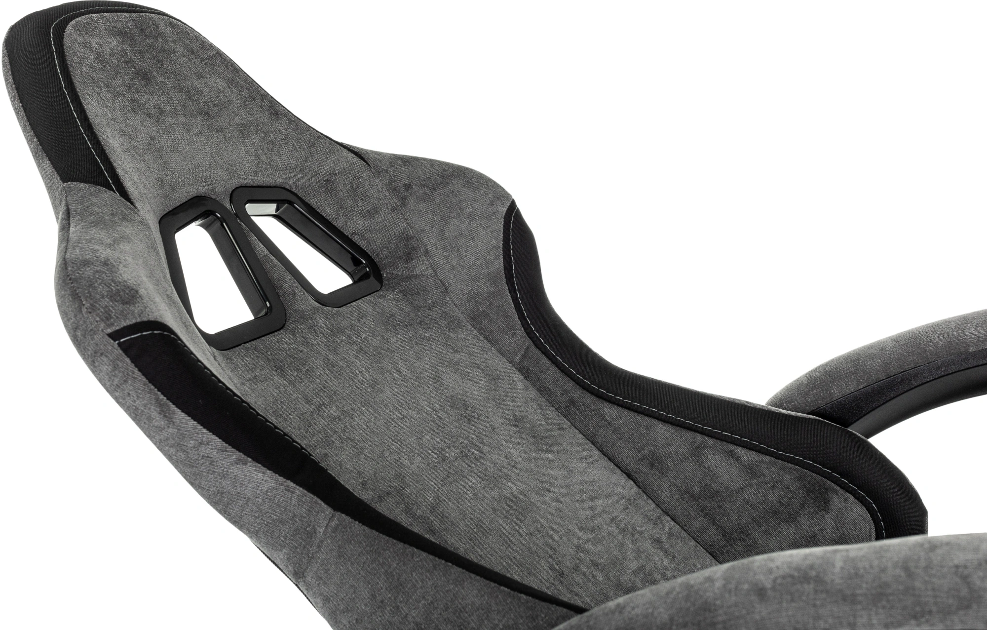 Кресло игровое Knight Wolf, обивка: ткань, цвет: серый/черный (KNIGHT WOLF GR) от магазина Buro.store