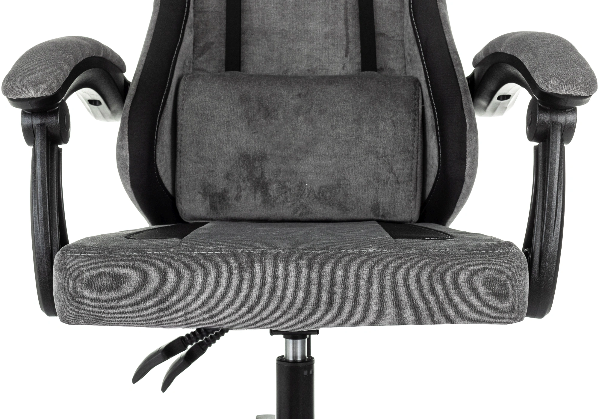 Кресло игровое Knight Wolf, обивка: ткань, цвет: серый/черный (KNIGHT WOLF GR) от магазина Buro.store