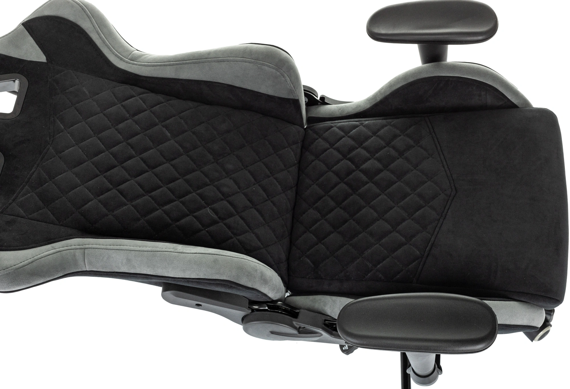 Кресло игровое Knight Regal, обивка: искусственная замша, цвет: черный/серый (KNIGHT REGAL FABR-B) от магазина Buro.store