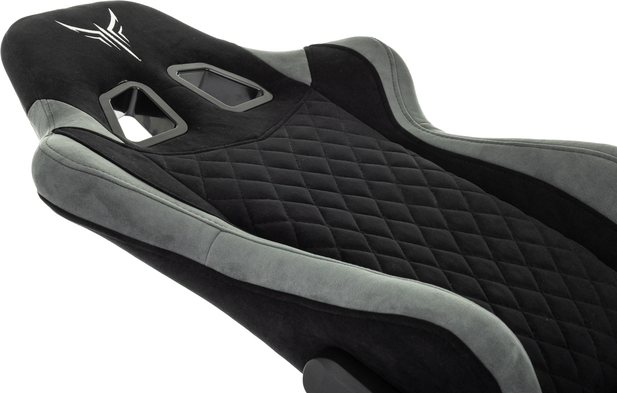 Кресло игровое Knight Regal, обивка: искусственная замша, цвет: черный/серый (KNIGHT REGAL FABR-B) от магазина Buro.store