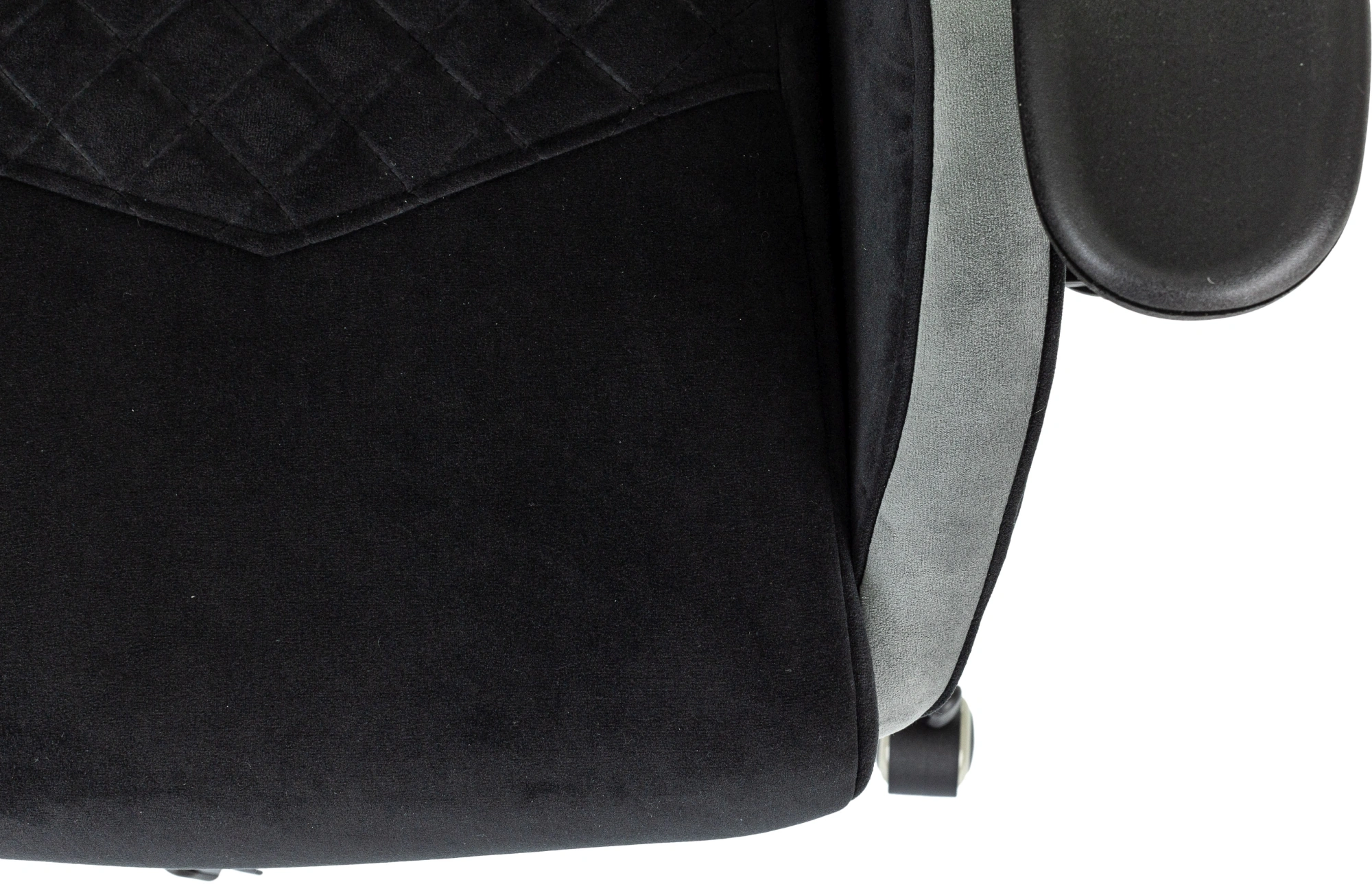 Кресло игровое Knight Regal, обивка: искусственная замша, цвет: черный/серый (KNIGHT REGAL FABR-B) от магазина Buro.store