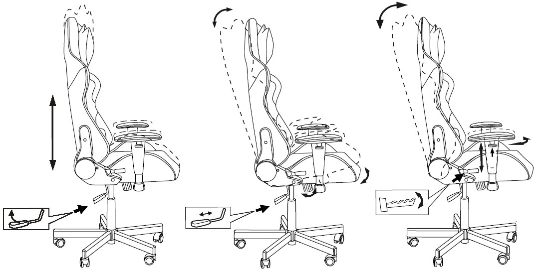 Кресло игровое Knight Regal, обивка: искусственная замша, цвет: черный/серый (KNIGHT REGAL FABR-B) от магазина Buro.store