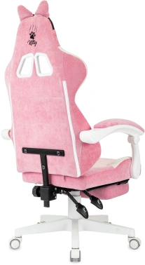 Кресло игровое Knight Kitty/F W, обивка: ткань, цвет: розовый/молочный (KNIGHT KITTY/F W PNK)