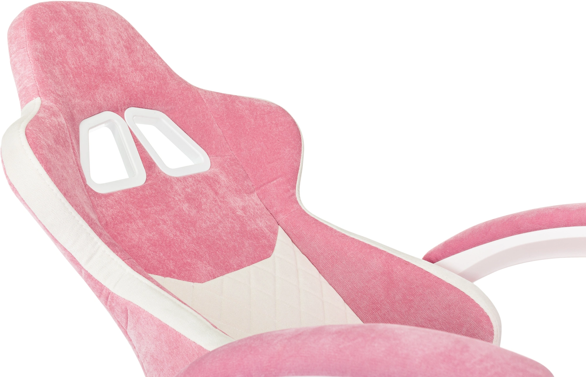 Кресло игровое Knight Kitty/F W, обивка: ткань, цвет: розовый/молочный (KNIGHT KITTY/F W PNK) от магазина Buro.store