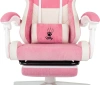Кресло игровое Knight Kitty/F W, обивка: ткань, цвет: розовый/молочный (KNIGHT KITTY/F W PNK) от магазина Buro.store
