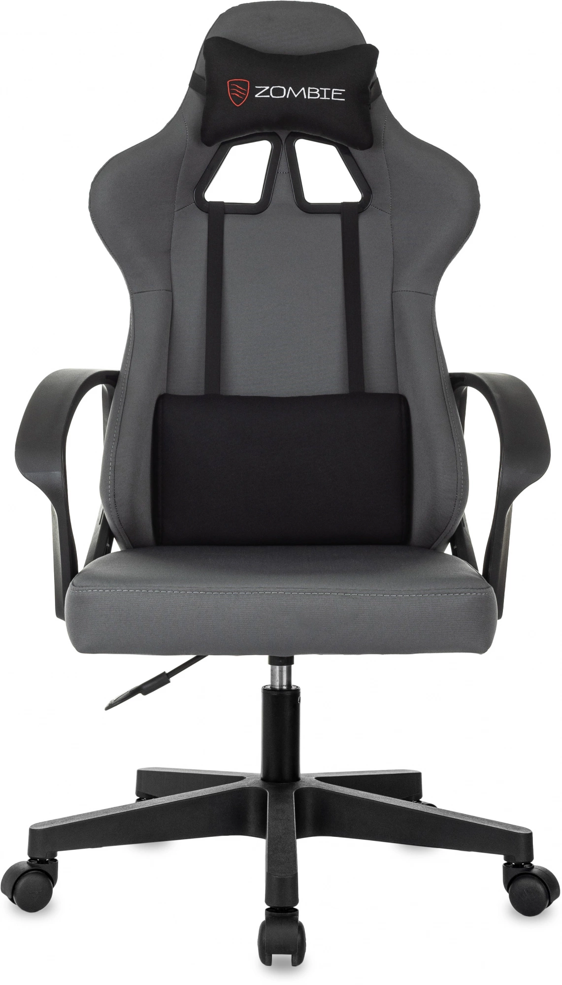 Кресло игровое Zombie 1, обивка: ткань, цвет: серый/черный (ZOMBIE 1 GREY) от магазина Buro.store