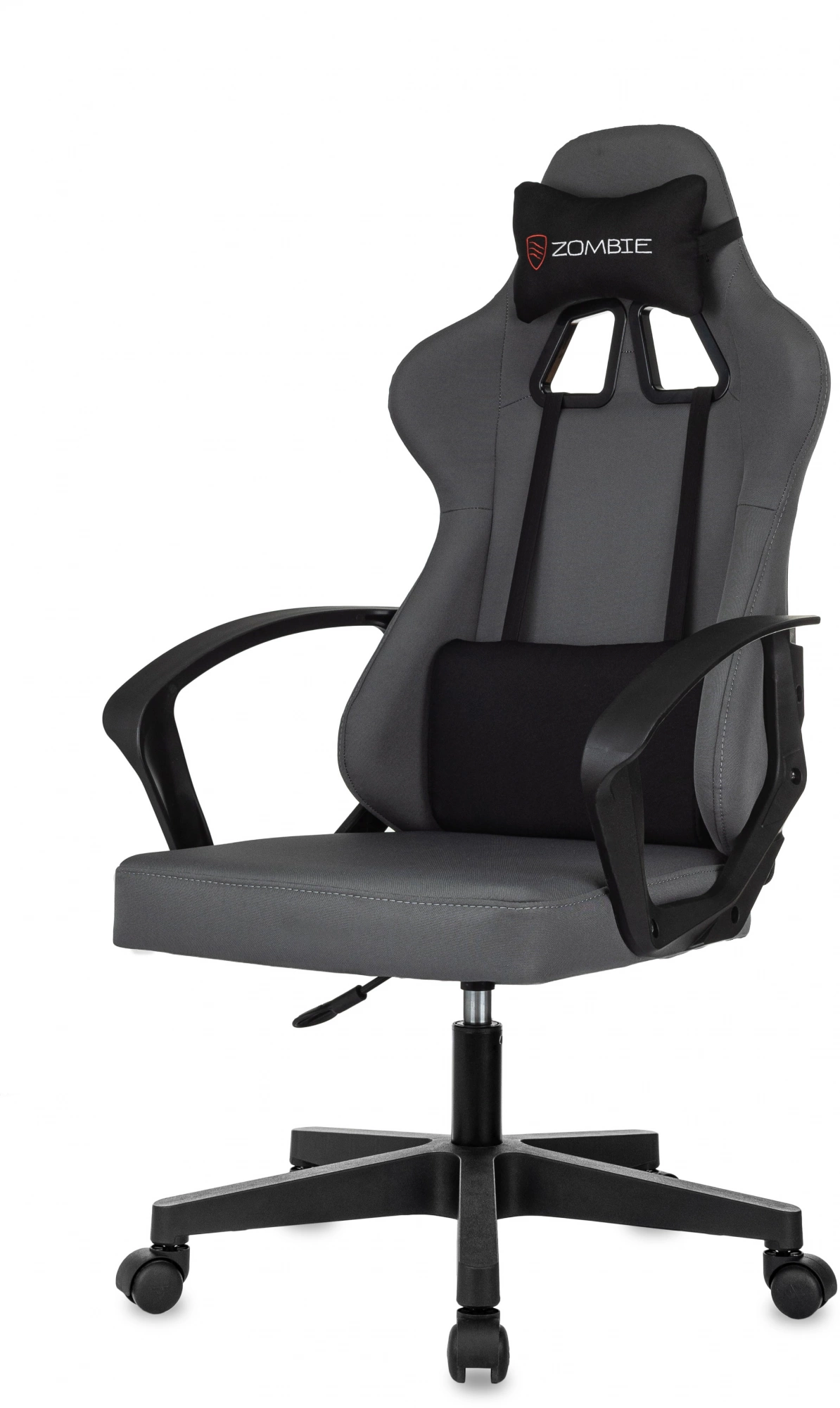 Кресло игровое Zombie 1, обивка: ткань, цвет: серый/черный (ZOMBIE 1 GREY) от магазина Buro.store