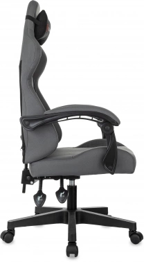 Кресло игровое Zombie 2, обивка: ткань, цвет: серый/черный (ZOMBIE 2 GREY)