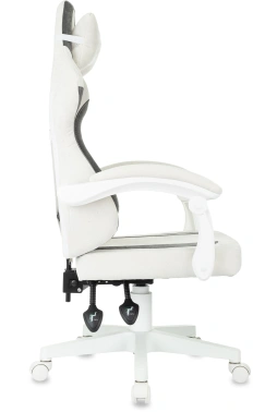 Кресло игровое Knight Wolf WH, обивка: ткань, цвет: молочный/серый (KNIGHT WOLF WH WG)