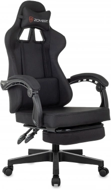 Кресло игровое Zombie 3, обивка: ткань, цвет: черный (ZOMBIE 3 BLACK)