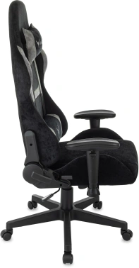 Кресло игровое Knight Flame, обивка: ткань, цвет: черный/серый (KNIGHT FLAME BGR)