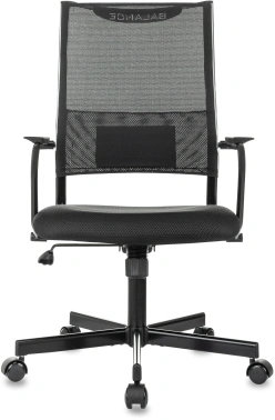 Кресло руководителя Бюрократ CH Balance, обивка: сетка/ткань, цвет: черный TW-11 (CH BALANCE B)