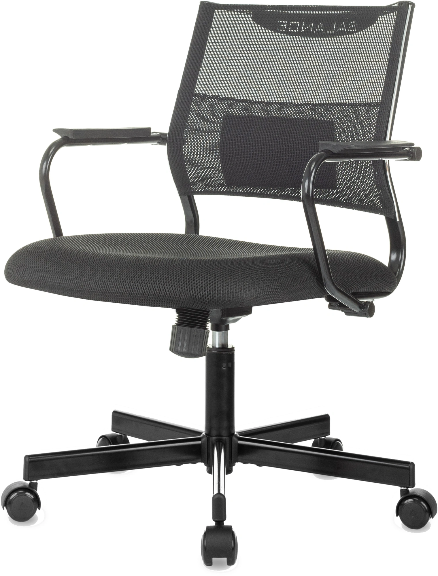 Кресло Бюрократ CH Balance-Low, обивка: сетка/ткань, цвет: черный TW-11 (CH BALANCE-LOW B) от магазина Buro.store