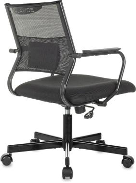Кресло Бюрократ CH Balance-Low, обивка: сетка/ткань, цвет: черный TW-11 (CH BALANCE-LOW B)