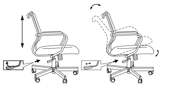 Кресло Бюрократ CH Balance-Low, обивка: сетка/ткань, цвет: черный TW-11 (CH BALANCE-LOW B) от магазина Buro.store