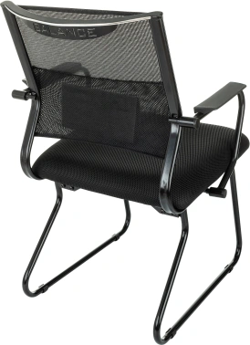 Кресло Бюрократ CH Balance-Av, обивка: сетка/ткань, цвет: черный TW-11 (CH BALANCE-AV B)