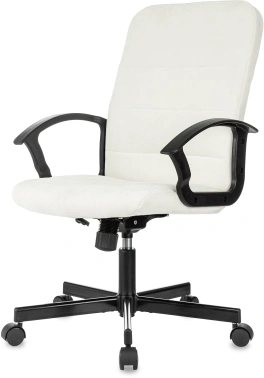 Кресло Бюрократ Triest, обивка: ткань, цвет: молочный (TRIEST FABRIC-VELV20)