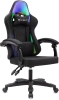 Кресло игровое Knight Wolf RGB, обивка: ткань, цвет: черный (KNIGHT WOLF RGB B) от магазина Buro.store