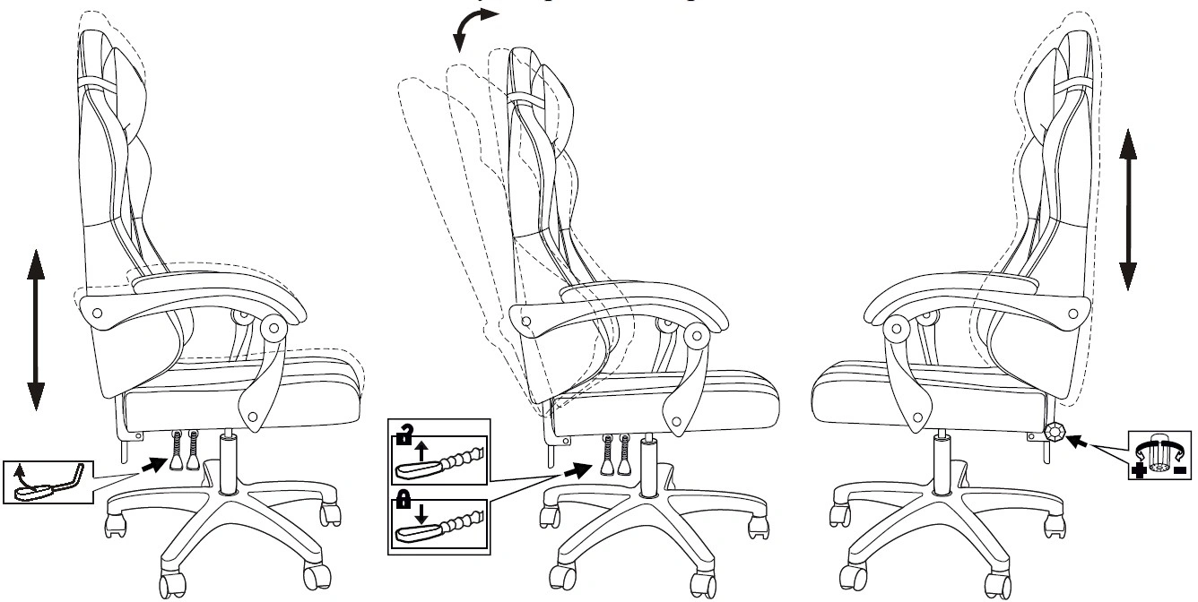 Кресло игровое Knight Wolf RGB, обивка: ткань, цвет: черный (KNIGHT WOLF RGB B) от магазина Buro.store