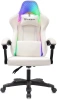Кресло игровое Knight Wolf RGB, обивка: экокожа/сетка, цвет: белый (KNIGHT WOLF RGB WH) от магазина Buro.store