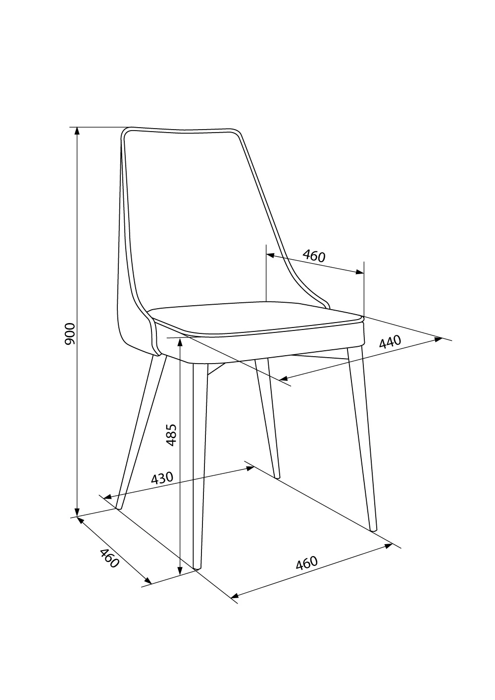 Стул Бюрократ CH-K4, обивка: ткань, цвет: бежевый, каркас: металл (ch-k4_1/hl07) от магазина Buro.store