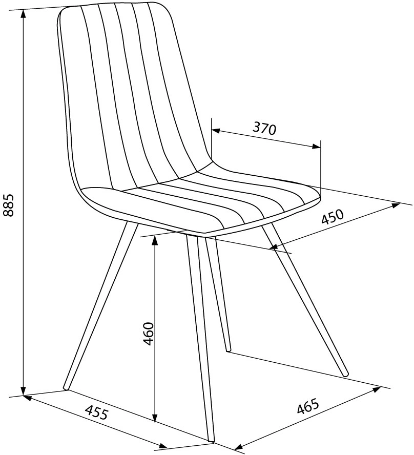 Стул Бюрократ CH-K6_4, обивка: ткань, каркас: металл (ch-k6_1/hl18_4) от магазина Buro.store