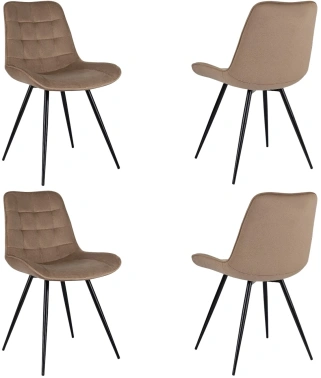 Стул Бюрократ CH-K2_4, обивка: ткань, цвет: светло-коричневый, каркас: металл (ch-k2_1/hl65_4)